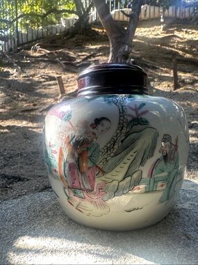 Porcelain Polychrome Ginger Jar Republic Period 1912- 1949